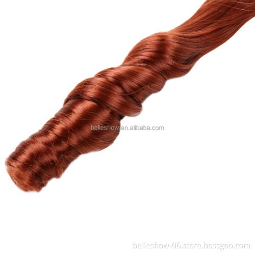 Hot sell French Curl Crochet Braids Custom 16-22inch Spiral Curly Hair  Synthetic Wavy braiding hair Extensions